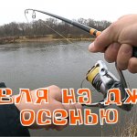 Рыбалка на реке. Спиннинг в ноябре с берега. Ловля щуки на джиг осенью