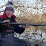 Рыбалка с Юрием Сипцовым.Ловля плотвы на малой реке поздней осенью на штекер.