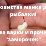 Уловистый способ рыбачить на манку без варки и прочих "заморочек"