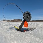 Щука на жерлицы. Новиковское водохранилище.