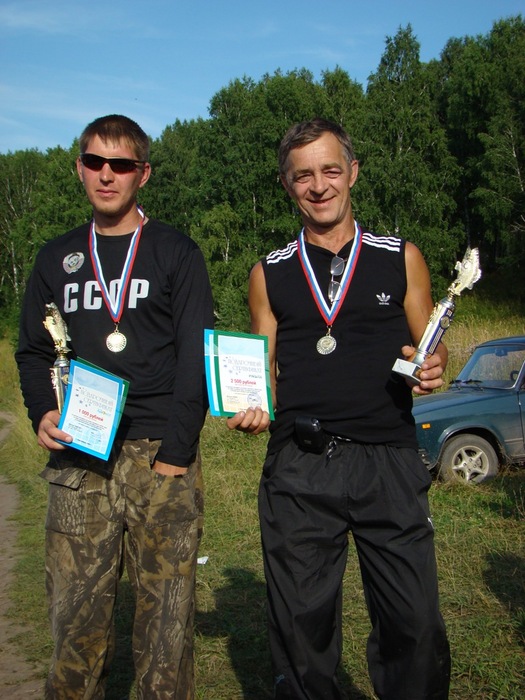 Победители рыболовного турнира "Сибирское лето-2008"