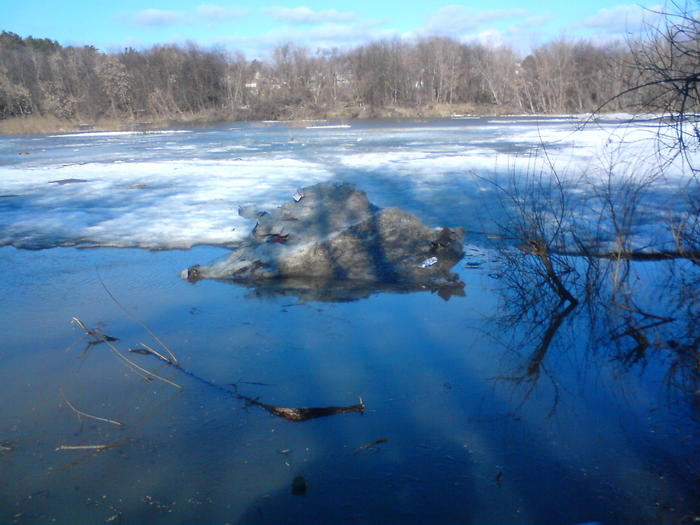 Последний лёд на реке Иня