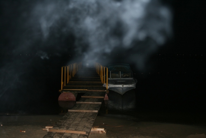 Ночной туман на БЗ.
