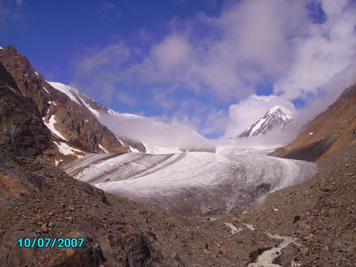 Ледник Большой Ак-Тру и сама гора-красавица