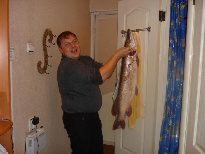 Моя первая крупная рыба вес, 6,6 кг, длина 97см