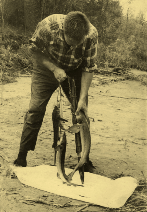 1967 год. Мой отец на Ингульской протоке.
