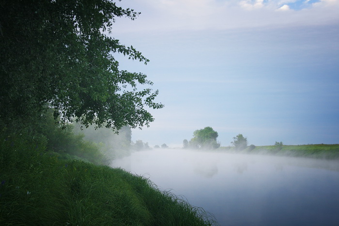 Туман  над  Инюшкой.