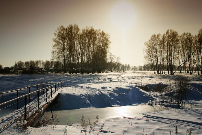 Бердск. Исток реки Гумёнки.