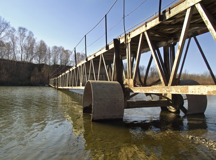 Иня. Мост на Паровозном.