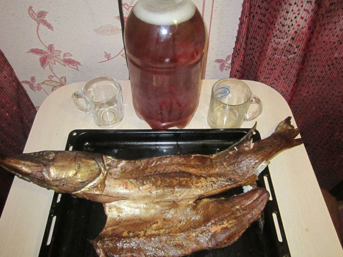 Ужин сибирского рыболова.