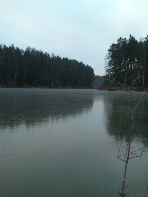 Озеро Рюкзаково во льду 2013г.