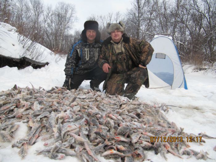 улов на четверых за три дня