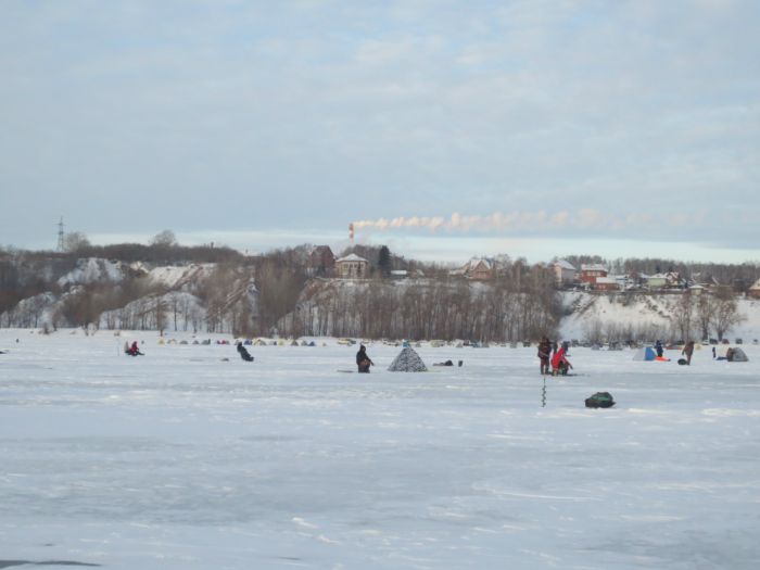 зимняя рыбалка в Огурцово