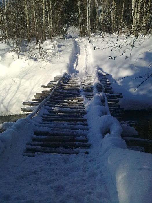 Снегоходный мост.