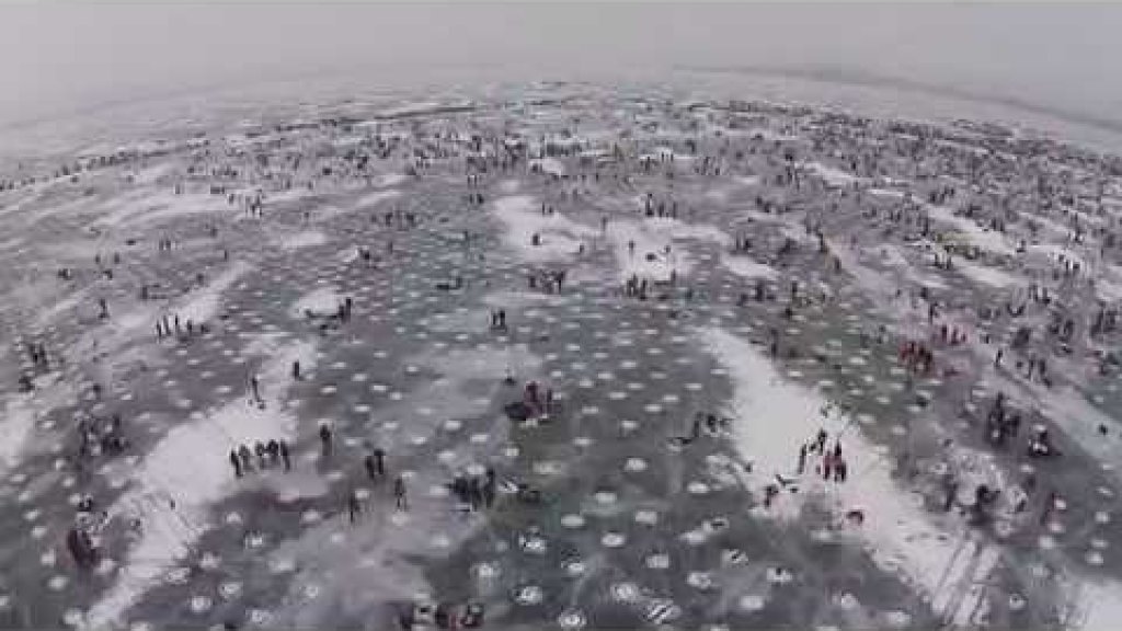 Largest charitable Ice fishing contest in the world.  Minnesota