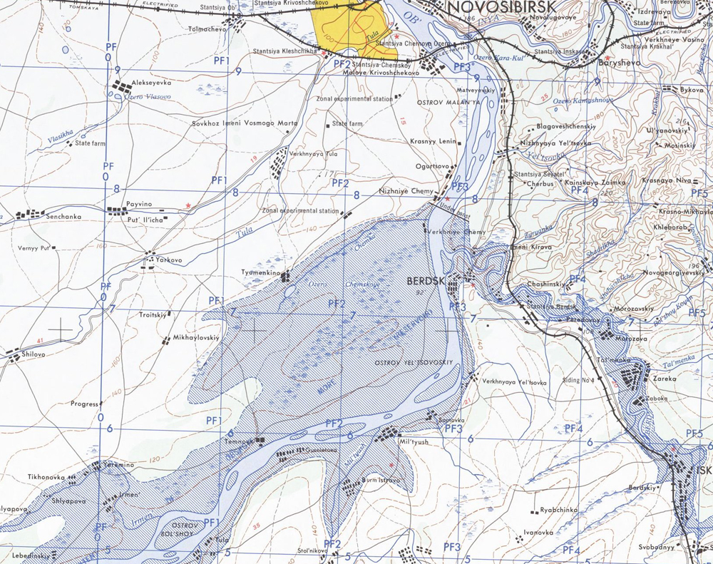 Карта старого бердска до затопления