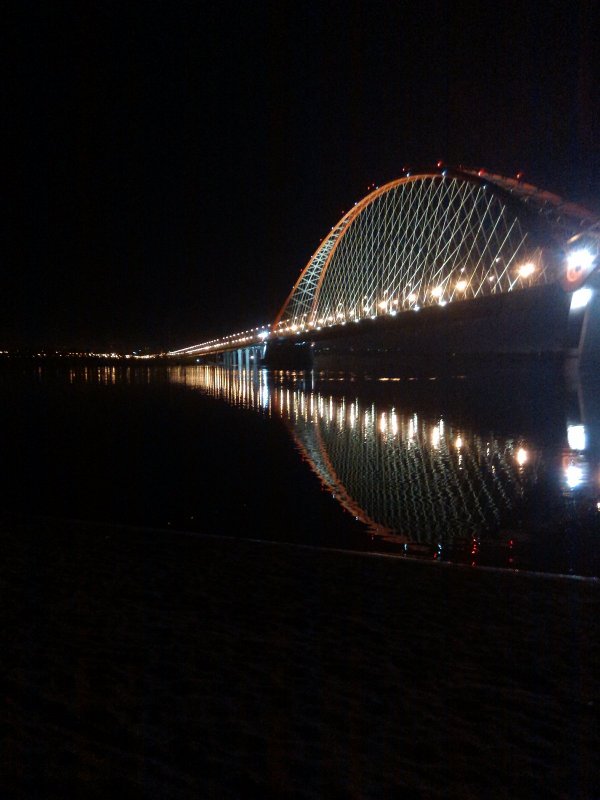 Ночной бугринский мост...краааасссооотищяяяя)