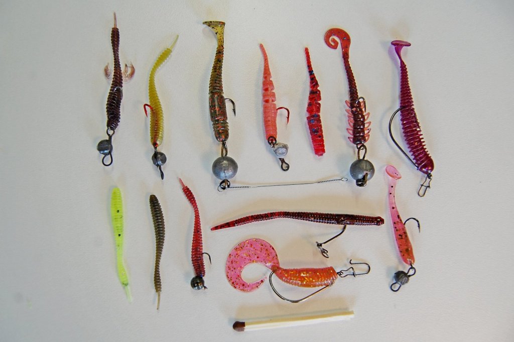 Finland WAKE 3.5" Flexfish Shads with Strong Kick in REAL PERCH for Bass Angelsp