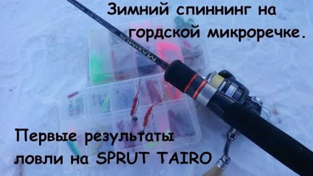 Зимний спиннинг на городской микроречке. Первые результаты ловли на SPRUT TAIRO.