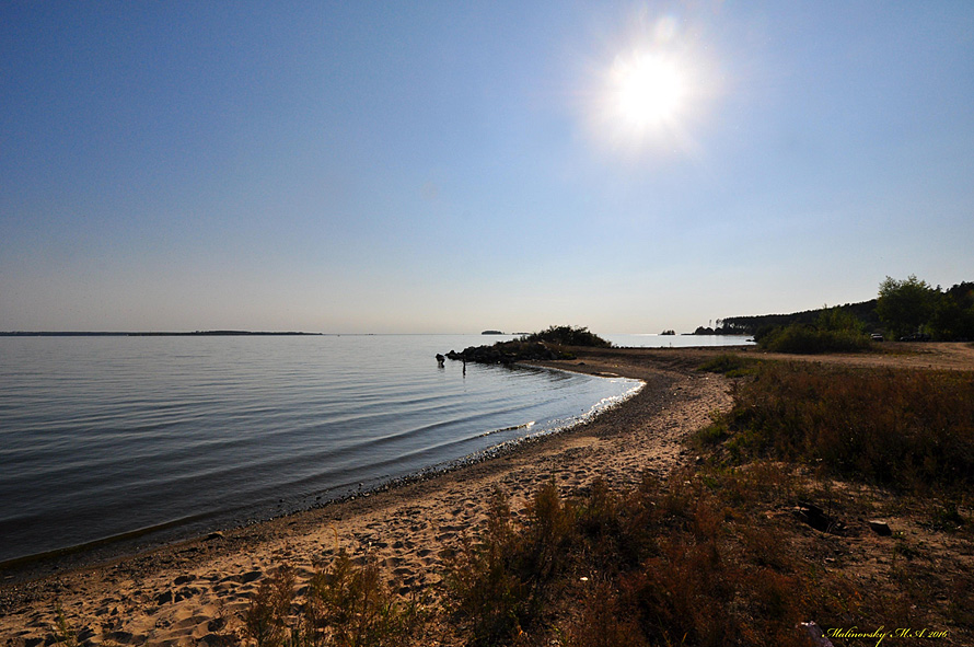 Вечер на Обском море