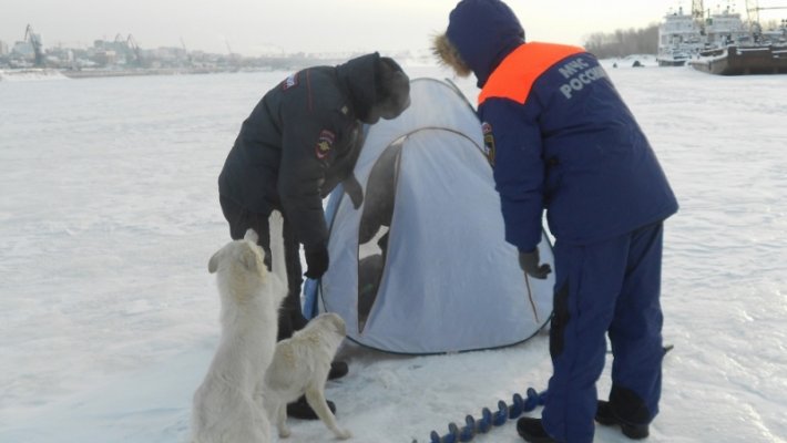 В Новосибирске прошел третий этап профилактической акции «Безопасный лед»
