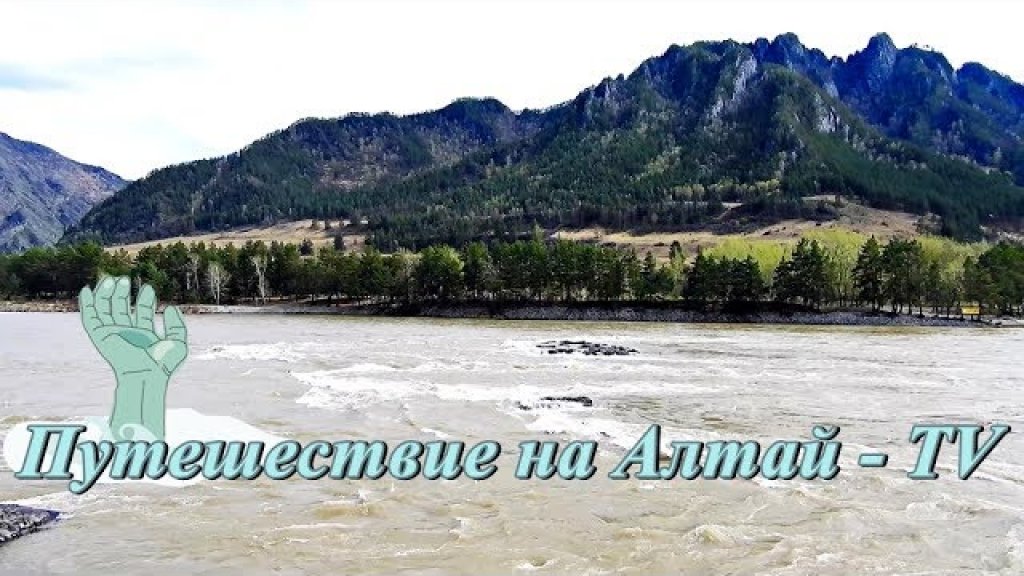 Горная река Катунь в Горном Алтае в 4К.
