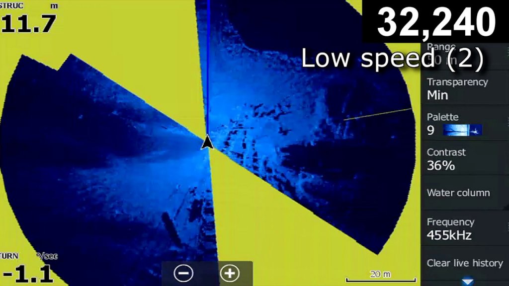 Круговое сканирование для эхолотов Lowrance