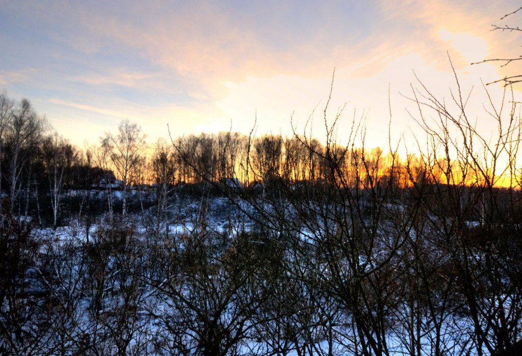 Зимний вечер. 38 км от Новосибирска