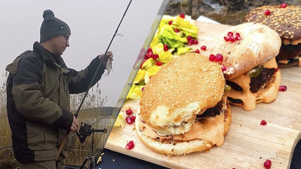 Рыбалка в январе. Готовим гамбургеры по Маррокански. Готовим на рыбалке | Рыбалка с Родионом