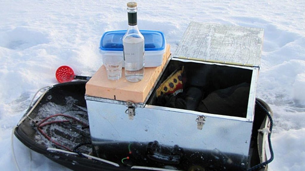 "Органайзер" для рыбака... Самодельные ящики для зимней рыбалки