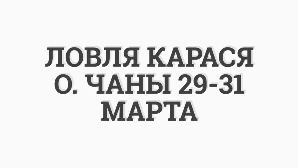 Озеро Чаны. Зимняя рыбалка на карася