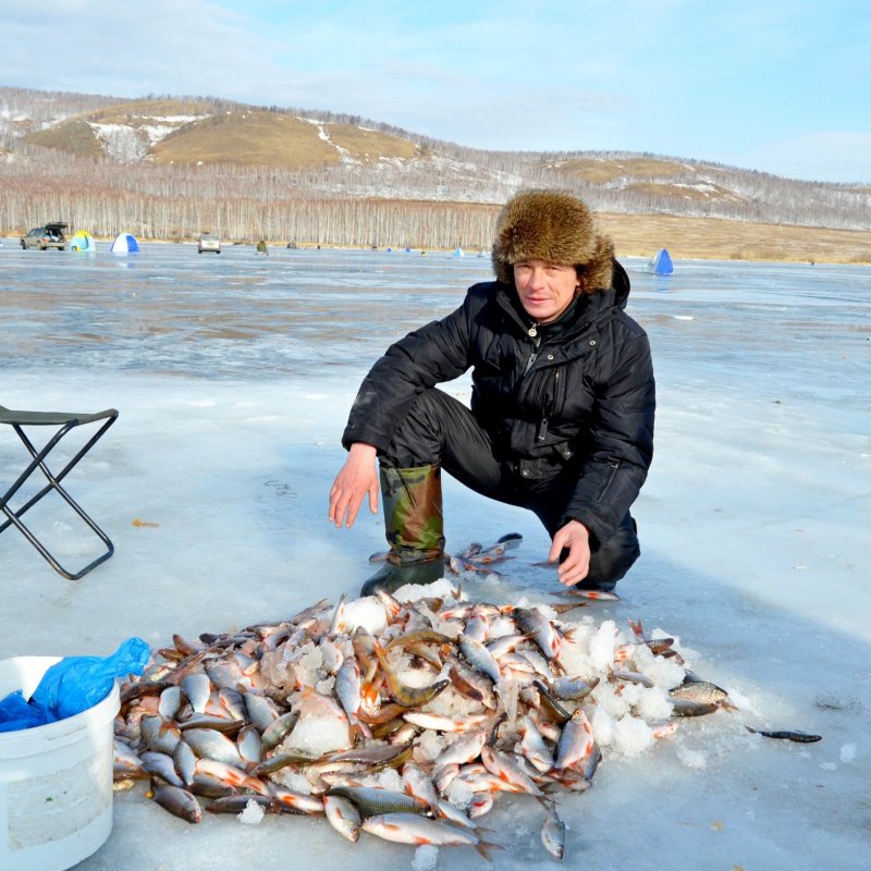 Зимняя рыбалка март месяц  Шарыпово