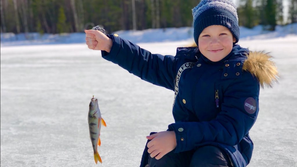 Рыбалка 2020 зимой видео (ловим окуня) - многодетная семья