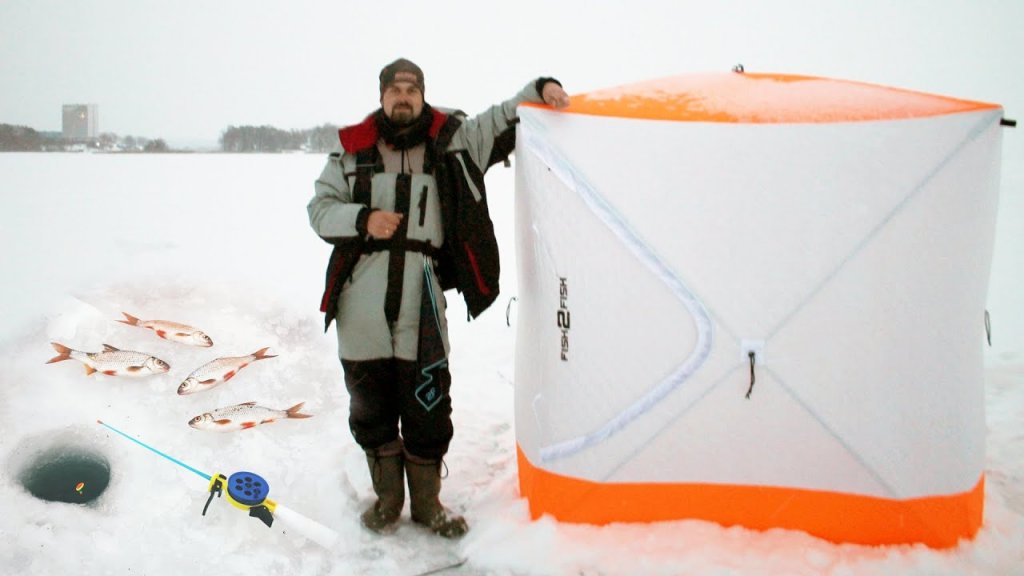 Впервые поставил палатку на льду. Зимняя рыбалка на поплавок 2021