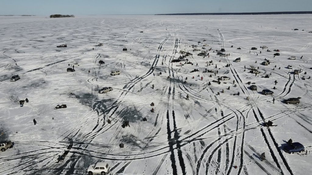 Большая толпа. Наконец разловил ратлин