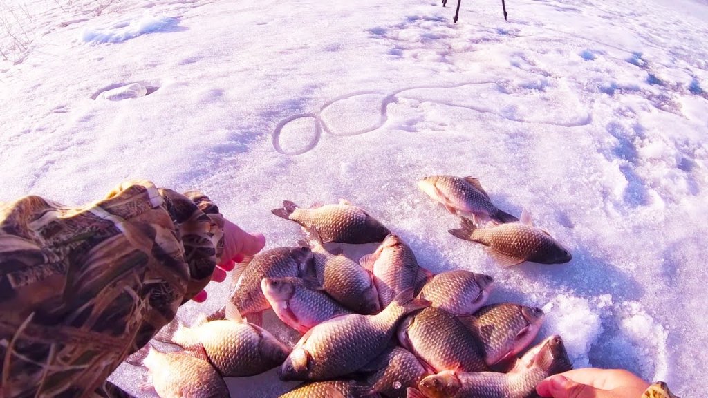 За лаптями на весенний лёд! Апрельская рыбалка на карася.