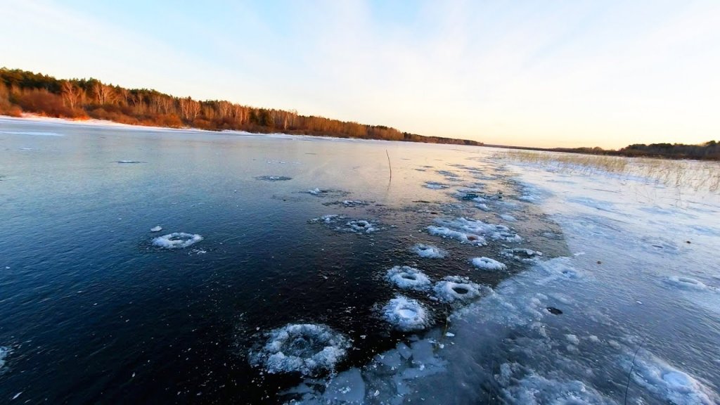 Лесное озеро с монстрами) Открытие 2021! Ловля рыбы по Первому льду!
