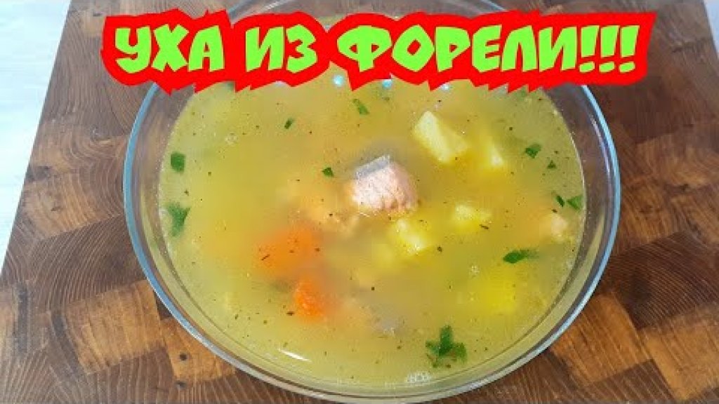 Уха из Форели!Суп из красной рыбы!