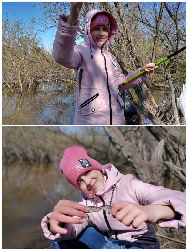 Наши дети на рыбалке!