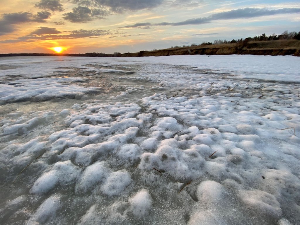 На закате в Боровом.