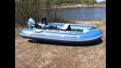Новая лодка азимут тайфун 400 и хонда 20