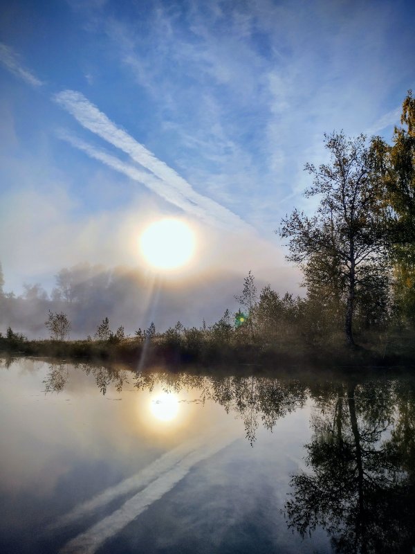 Озеро, утро