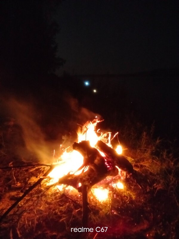 Красота вечернего костра