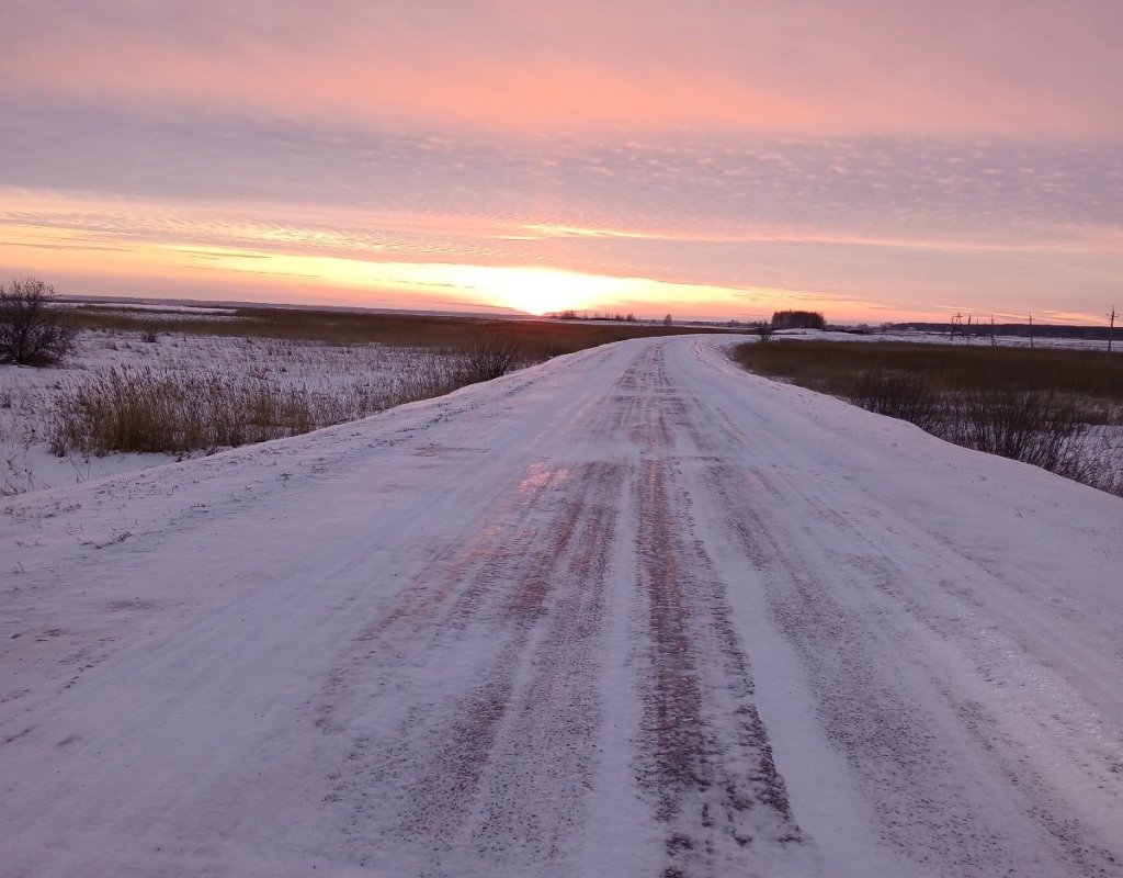 Закат по пути домой