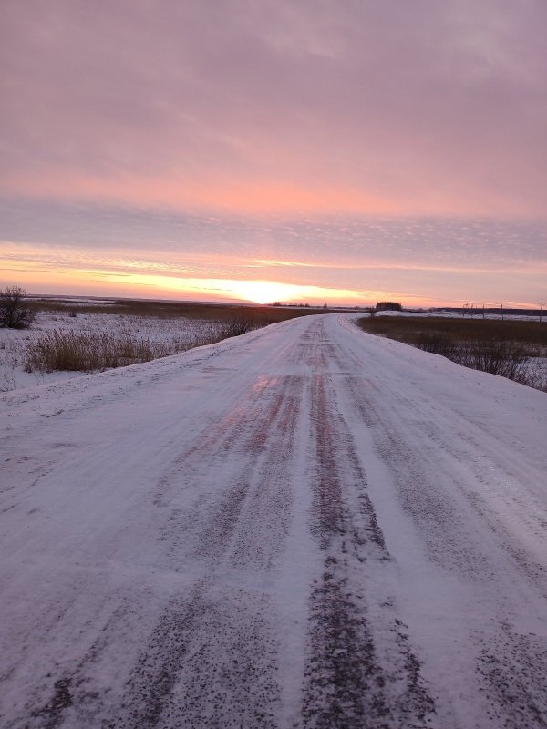 Закат по пути домой