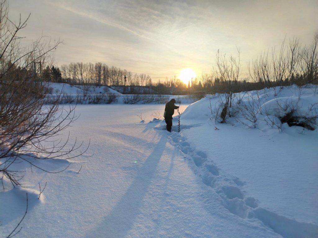 Иня. Декабрьский восход.