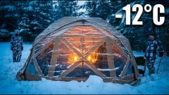 Выживание в зимней палатке | Рыбалка в ХМАО при морозах и неработающем обогревателе