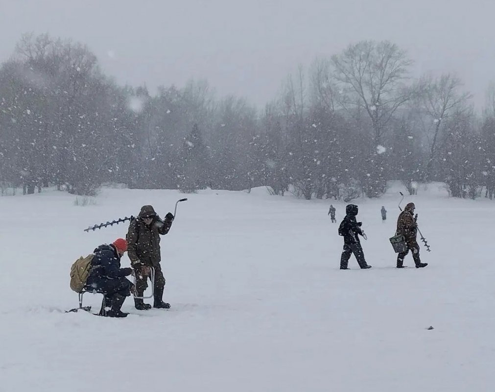 Тульская яма. Снегопад.
