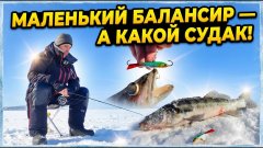 Маленький балансир — а КАКОЙ судак схватил!  Рыбалка в марте на судака