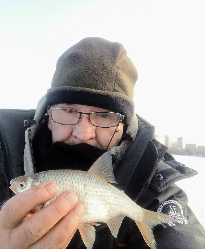 На рыбалке.